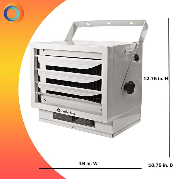 FAN-FORCED CEILING MOUNT HEATER WITH DUAL KNOB CONTROL (1)